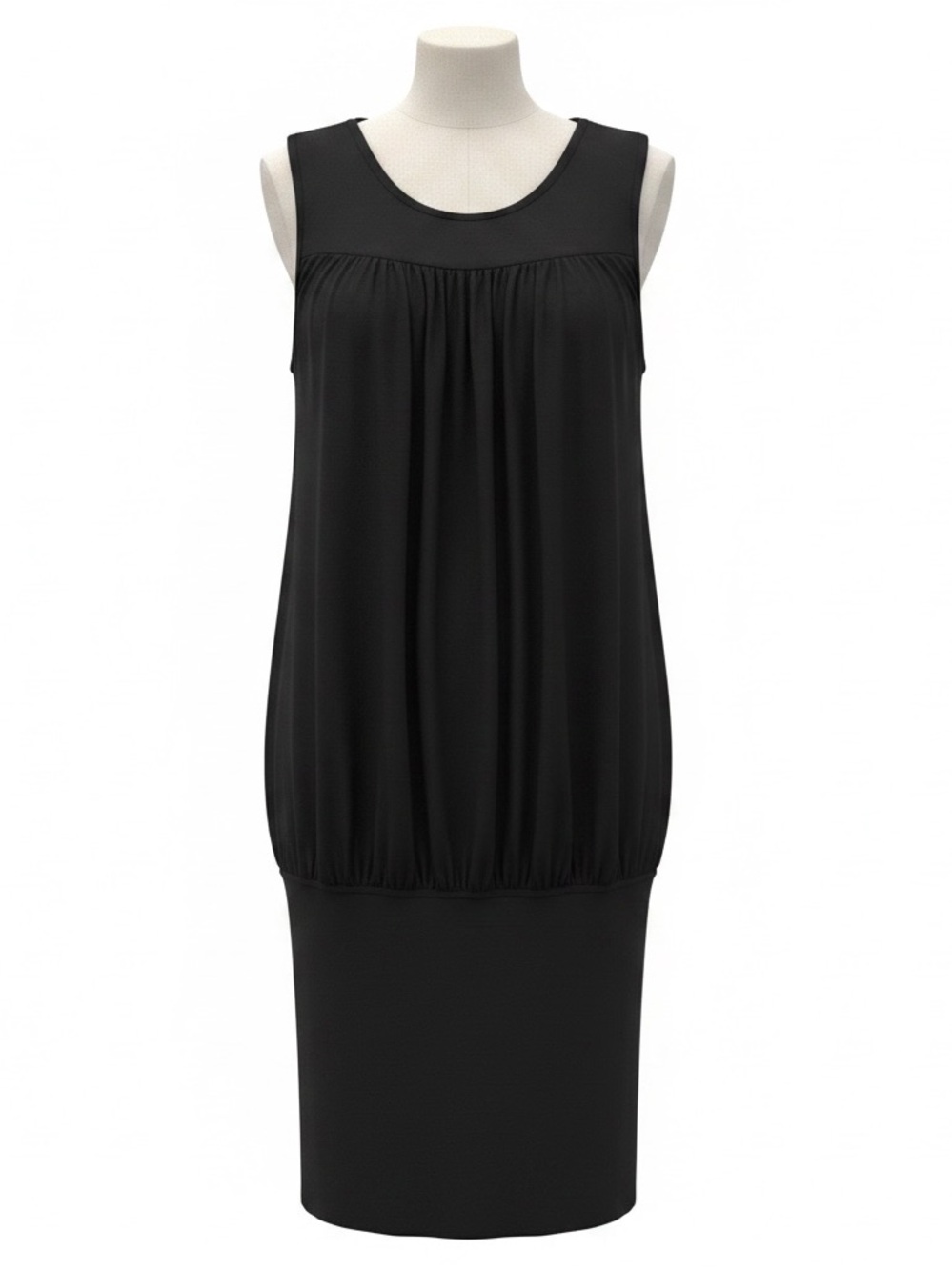Black Rayon Balloon Dress - Packaged